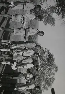 Queueing: Scout Leaders at a training camp, Grenada, West Indies
