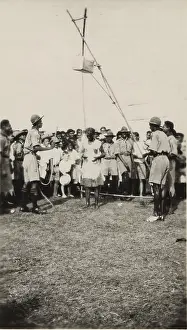 Shower: Scouting event at camp in Fiji, South Pacific