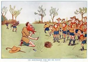 Embarrassed: The Scoutmaster Who Met His Match by H. M. Bateman