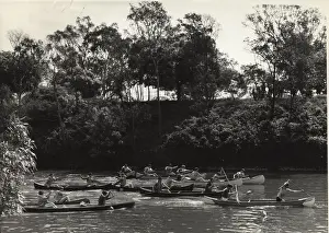 Oars: Scouts canoeing in Australia