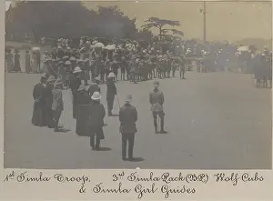 Simla: Scouts, cubs and guides at Simla, India