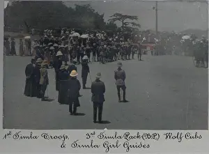 Simla: Scouts, cubs and guides at Simla, India