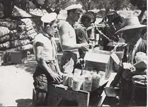 Loaves: Scouts distributing food in Zakynthos, Greece