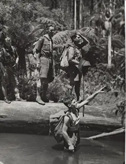 Exploring: Scouts exploring the bush, Australia