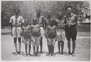Sanger: Scouts at Georgetown (Janjanbureh), Gambia, West Africa