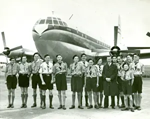 Chard: Scouts at Heathrow Airport
