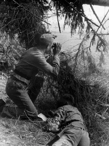 Investigating: Scouts in a military training camp, 16.09.1943