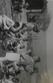 Practising: Scouts practising pioneering, Grenada, West Indies