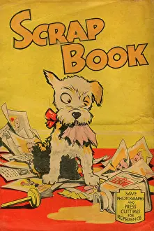 Untidy: Scrap Book cover - Dog