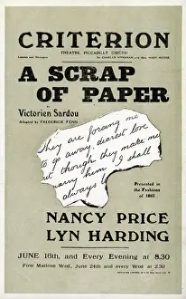 Victorien: A Scrap of Paper, Criterion Theatre, Piccadilly Circus, Lond