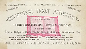 Cornhill: Scriptural Tract Repository, Boston, Mass, USA