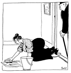 Scrubbing: SCRUBBING THE FLOOR