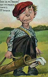 Scruff: Scruffy young miserable Scottish golfing caddy