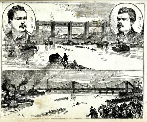 Englishman: Sculling championship won by Edward Hanlan, River Tyne