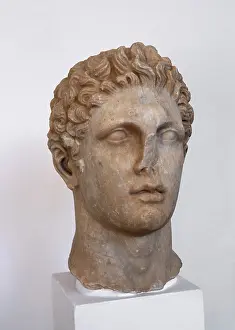 Hospitaller: Sculpted head, Archaeological Museum, Rhodes, Greece