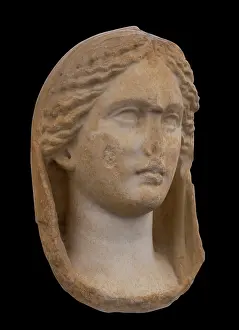 Hospitaller: Sculpted head, Archaeological Museum, Rhodes, Greece