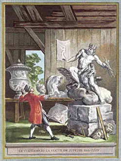 Oudry: Sculptor and Statue