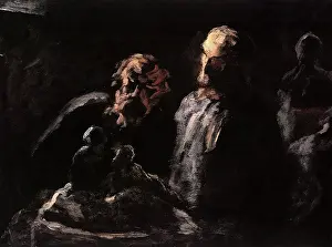 Sculptors: The Sculptor's Studio, by Daumier