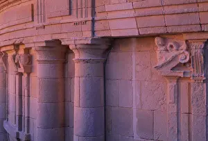 Gironde: Sculptural detail from the outside of the Vestibule