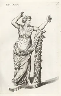 Lacademia Todesca: Sculpture of a Bacchante, a priestess of Bacchus