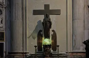 Corazon: Sculpture, Cadiz Cathedral, Cadiz, Andalusia, Spain