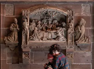 Aisle: Sculpture, Cathedrale Notre-Dame, Strasbourg, France