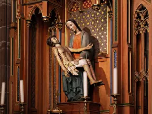 Altarpiece: Sculpture, Cathedrale Notre-Dame, Strasbourg, France