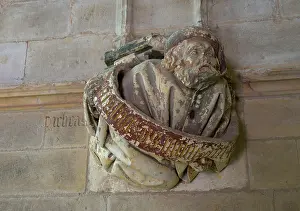 Corbel: Sculpture, Chapel of Jean de Bourbon, Cluny Abbey, France