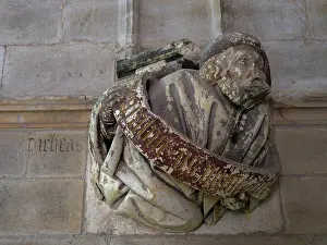 Corbel: Sculpture, Chapel of Jean de Bourbon, Cluny Abbey, France