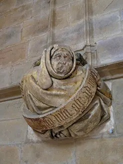 Corbel: Sculpture, Chapel of Jean de Bourbon, Cluny Abbey, France