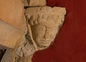 Corbel: Sculpture, Chateau de Rapetour, Theize, Beaujolais, France