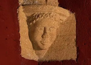 Corbel: Sculpture, Chateau de Rapetour, Theize, Beaujolais, France