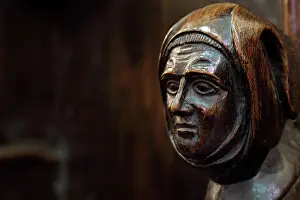 Armrest: Sculpture, Choir Stall, Cathedral Saint-Samson