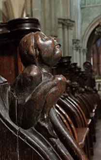 Armrest: Sculpture, Choir Stall, Cathedral Saint-Samson