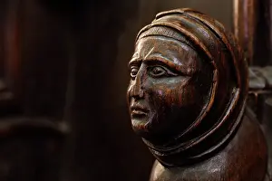 Armrest: Sculpture, Choir Stall, Cathedral Saint-Samson
