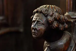 Armrest: Sculpture, Choir Stall, Cathedral Saint-Samson
