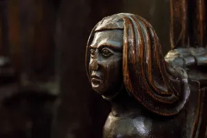 Armrest: Sculpture, Choir Stall, Cathedral Saint-Samson