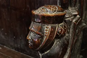 Samsons: Sculpture, Choir Stall, Cathedral Saint-Samson