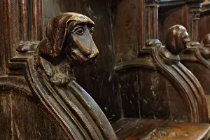 Samsons: Sculpture, Choir Stall, Cathedral Saint-Samson