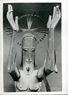 Perspex: Sculpture of Christ by Arthur Fleischmann, Brussels