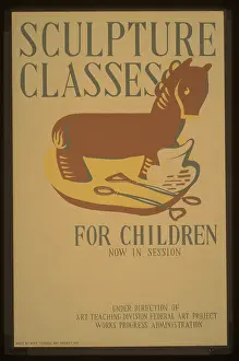 Scuplture: Sculpture classes for children now in session Under directio