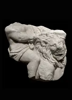 Sarcophagus: Sculpture, Diocesan Museum, Cathedral, Tarragona, Catalonia, Spain