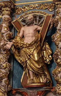 Altarpiece: Sculpture, Eglise Saint-Andre, Evol, Pyrenees-Orientales