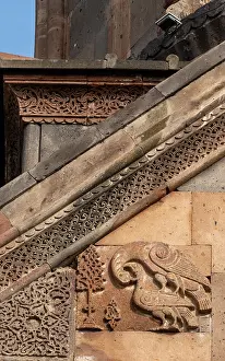 Canyon: Sculpture, Hovhannavank monastery, Ohanavan, Aragatsotn, Armenia