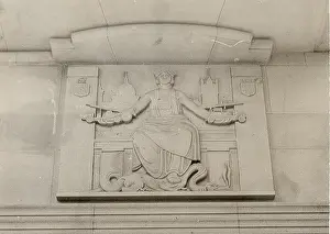 Friezes: Sculpture on front of Lambeth HQ Main Building