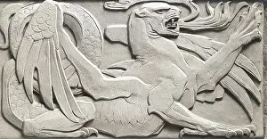 Friezes: Sculpture on front of Lambeth HQ Main Building