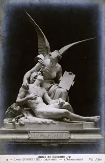 Immortality: Sculpture L'Immortalite by Leon Longepied