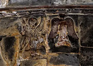 Canyon: Sculpture, Matenadaran, Saghmosavank monastery, Saghmosavan, Aragatsotn, Armenia
