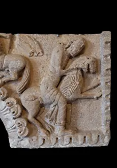 Lintel: Sculpture, Musee Ochier, Cluny Abbey, Saone et Loire, France