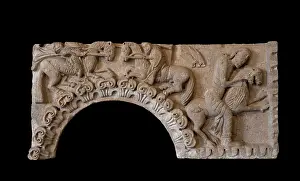 Lintel: Sculpture, Musee Ochier, Cluny Abbey, Saone et Loire, France